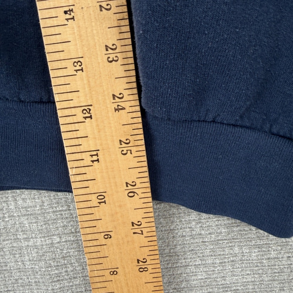 Vintage Y2K Fruit Loom Sunflower Sweatshirt Women XL Navy Blue Cottage Country - Picture 7 of 9